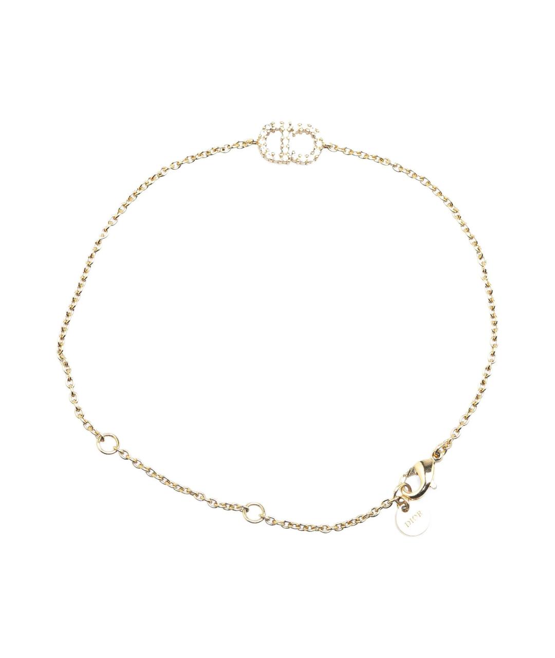CHRISTIAN DIOR Золотой металлический браслет, фото 3