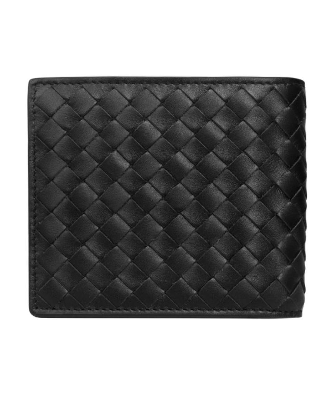 BOTTEGA VENETA Черный кожаный кошелек, фото 3