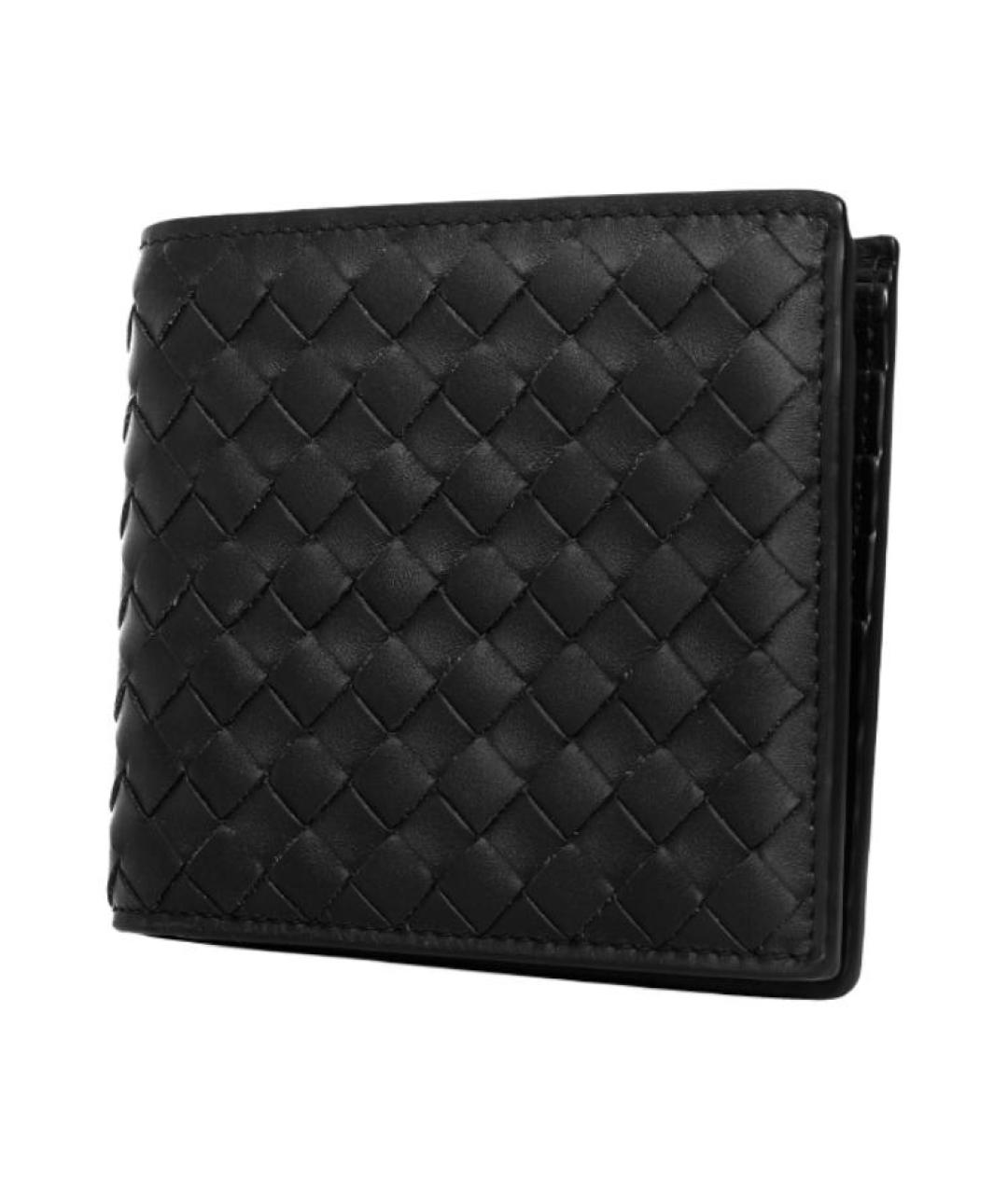 BOTTEGA VENETA Черный кожаный кошелек, фото 2