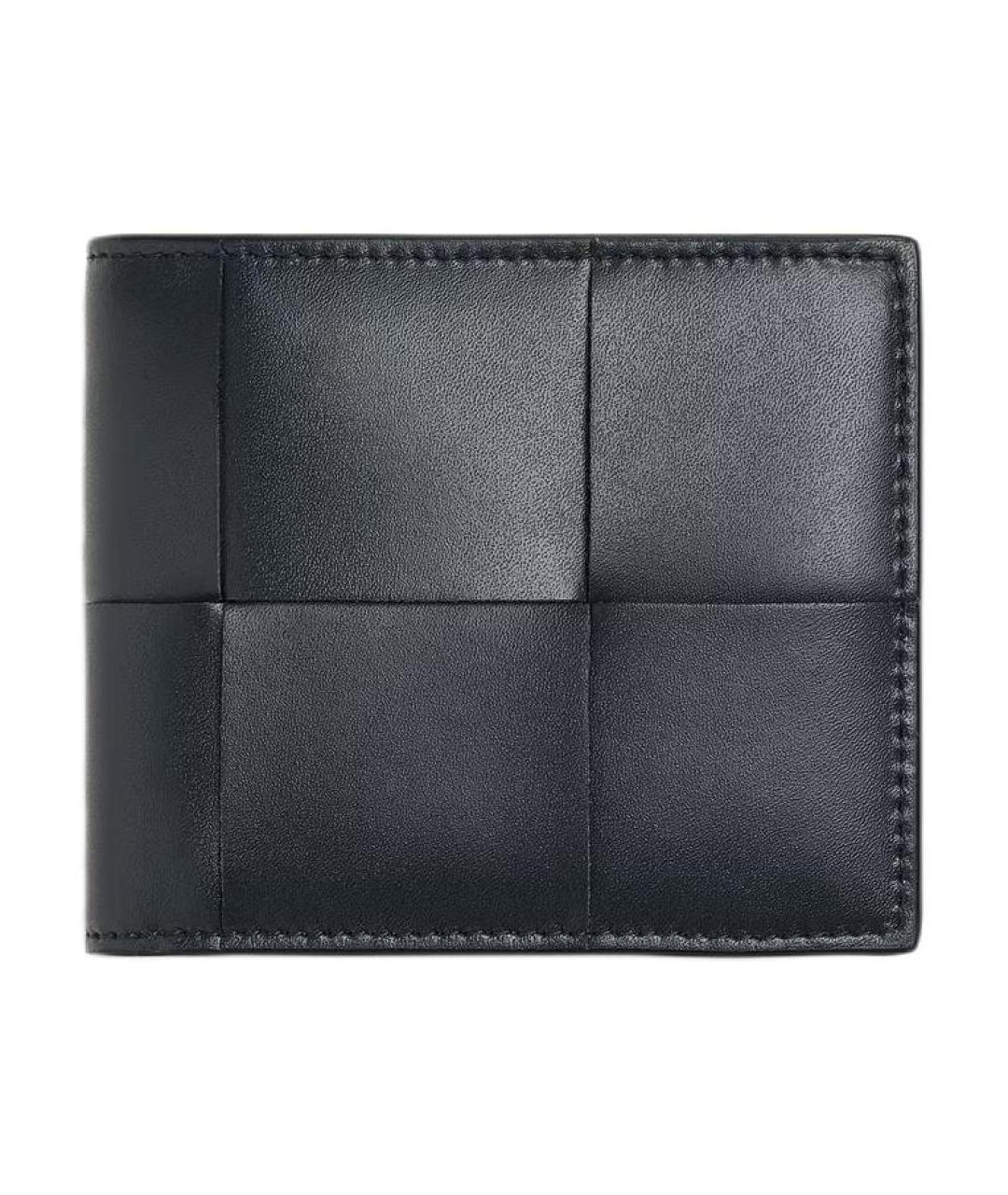 BOTTEGA VENETA Черный кожаный кошелек, фото 1