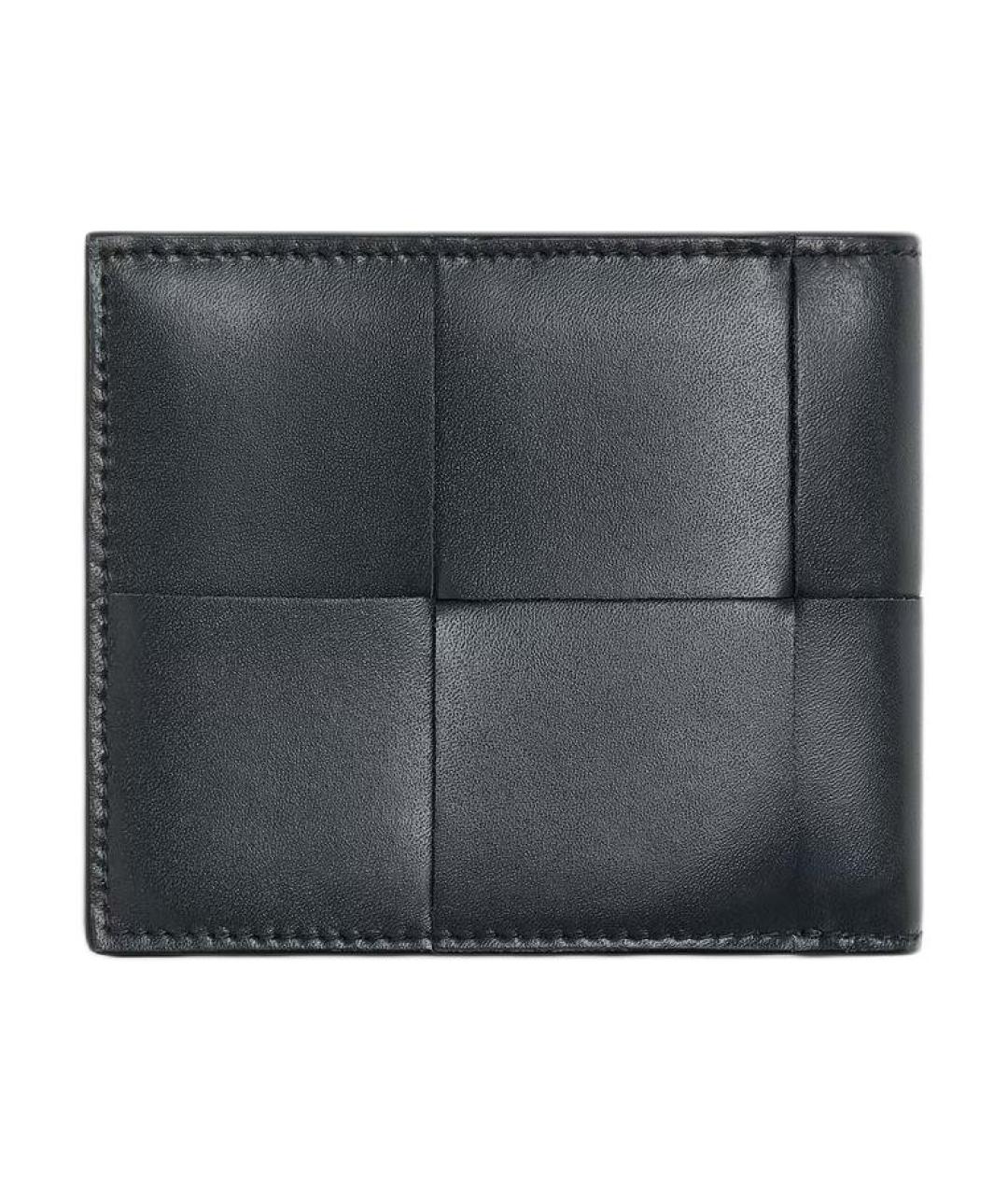 BOTTEGA VENETA Черный кожаный кошелек, фото 3