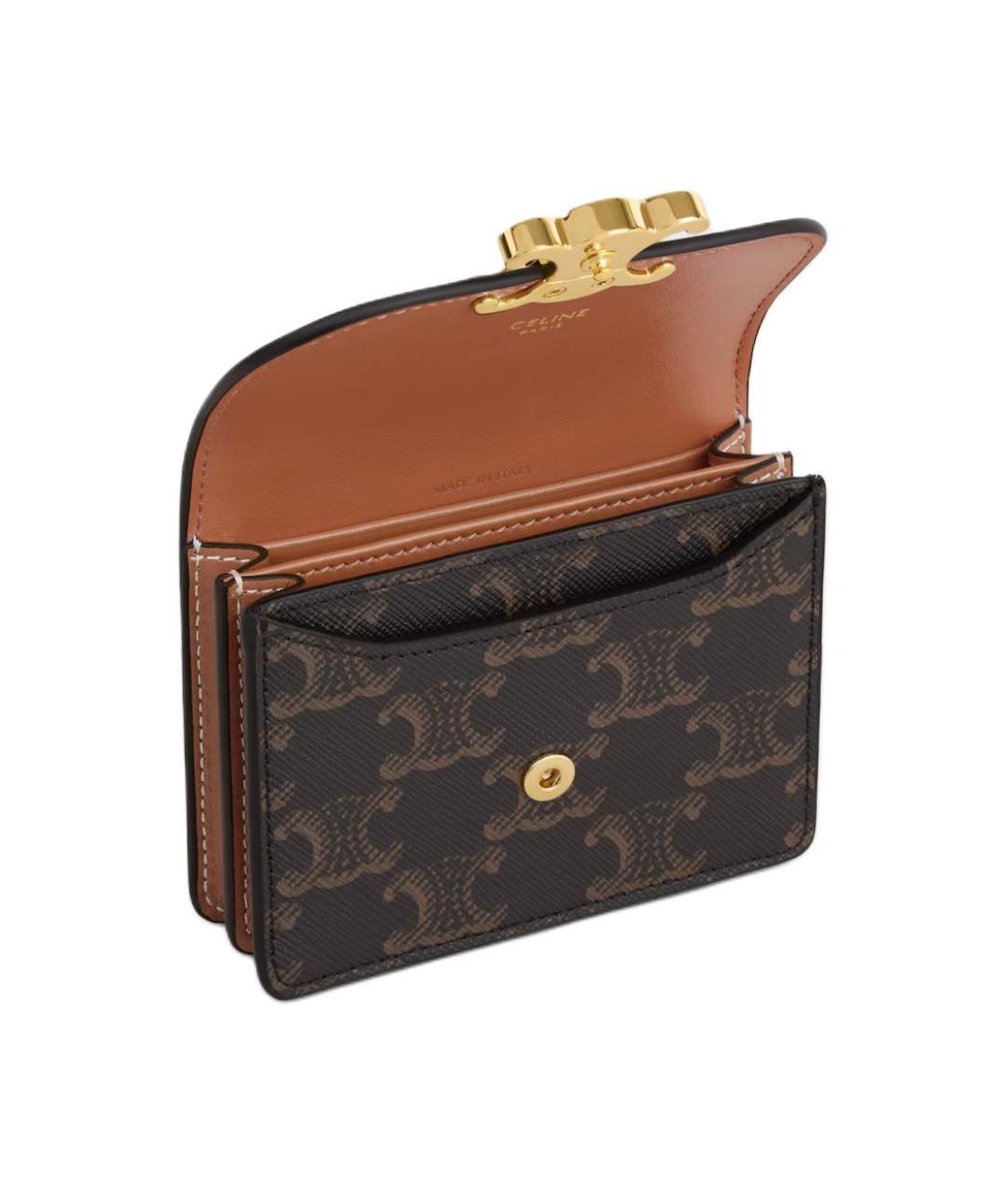 CELINE Коричневый кошелек, фото 4