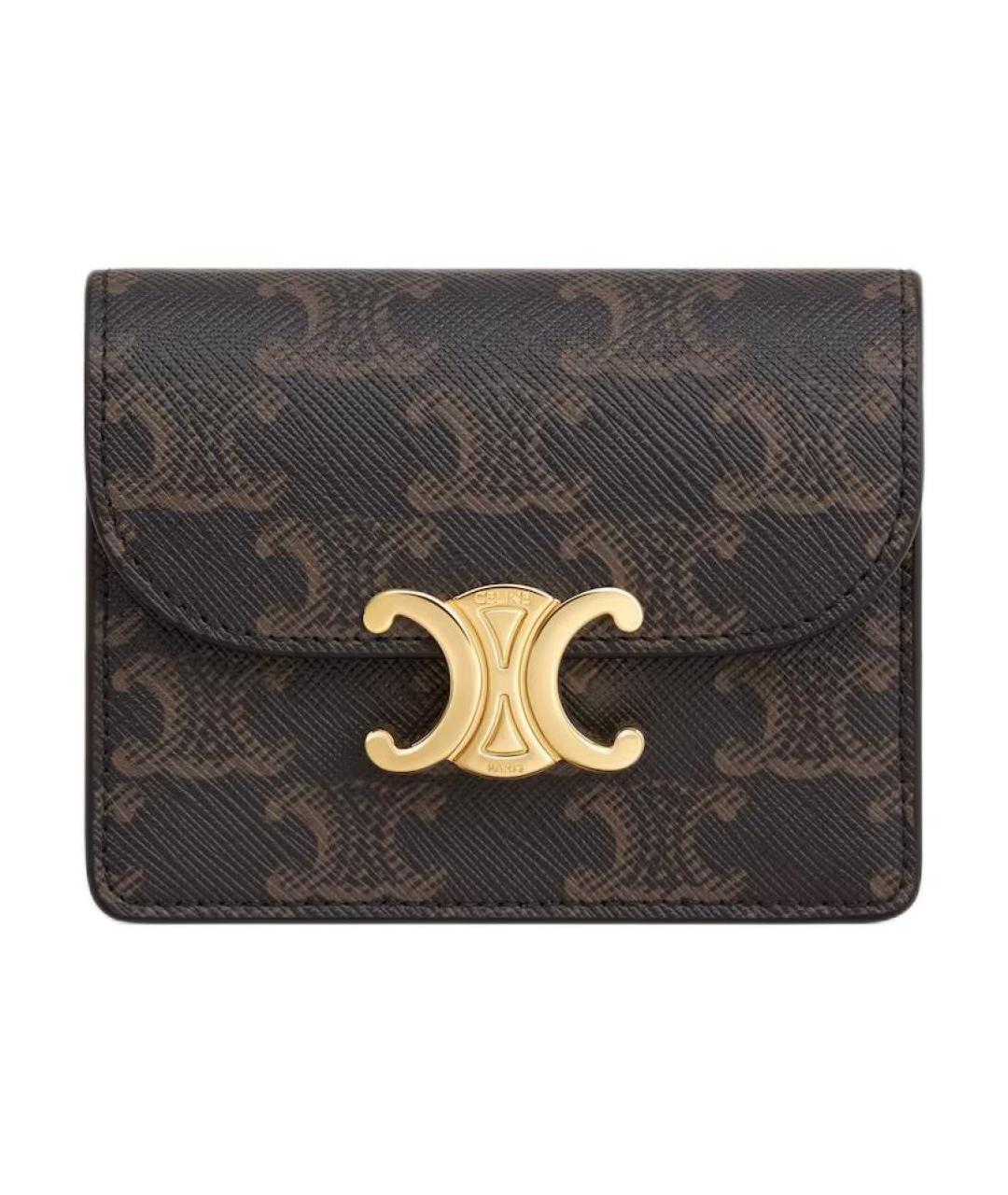 CELINE Коричневый кошелек, фото 1