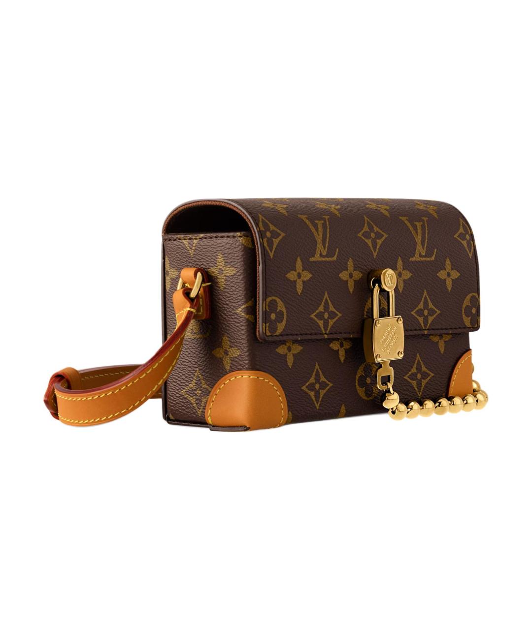 LOUIS VUITTON Коричневый кожаный кошелек, фото 2