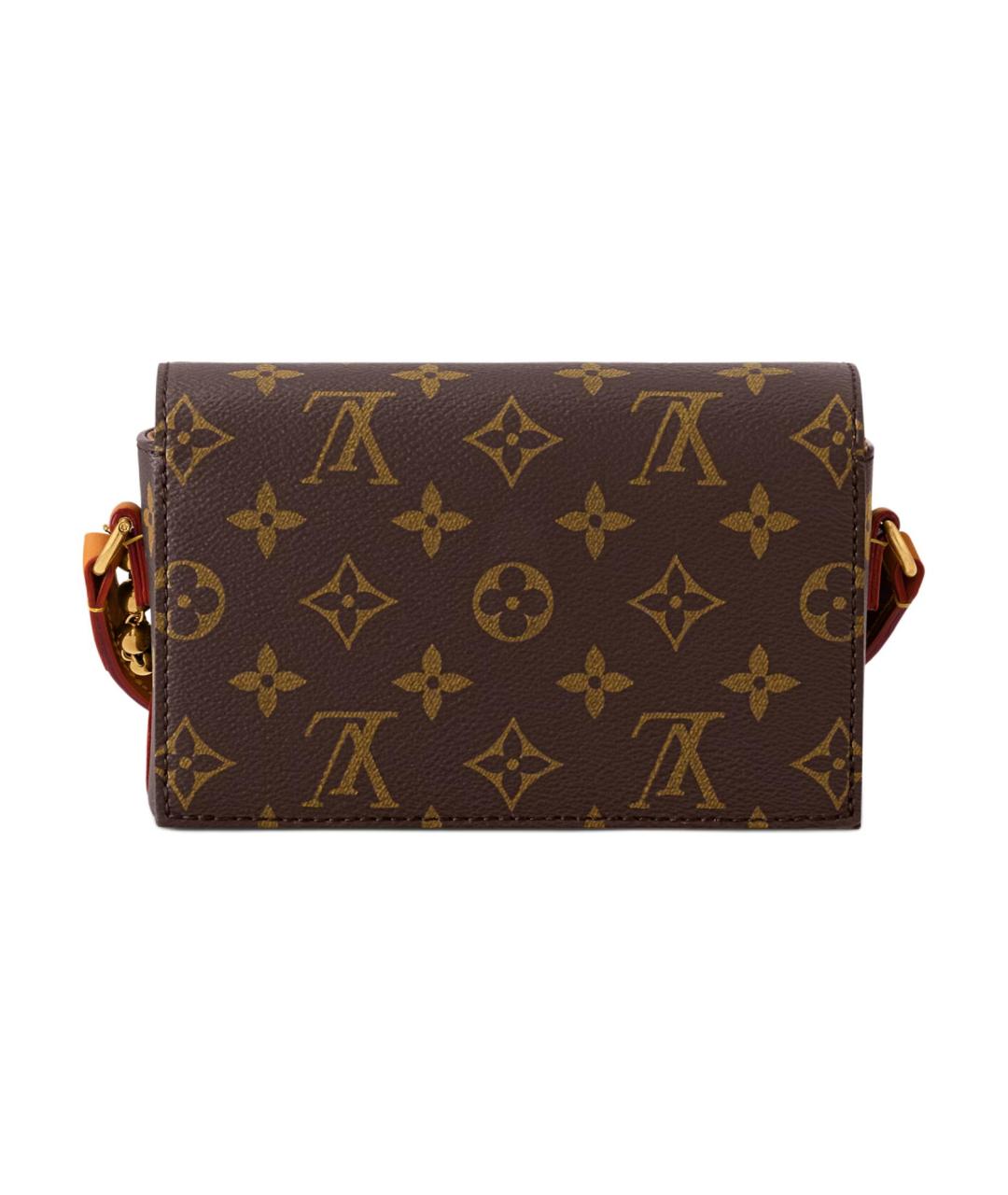 LOUIS VUITTON Коричневый кожаный кошелек, фото 3