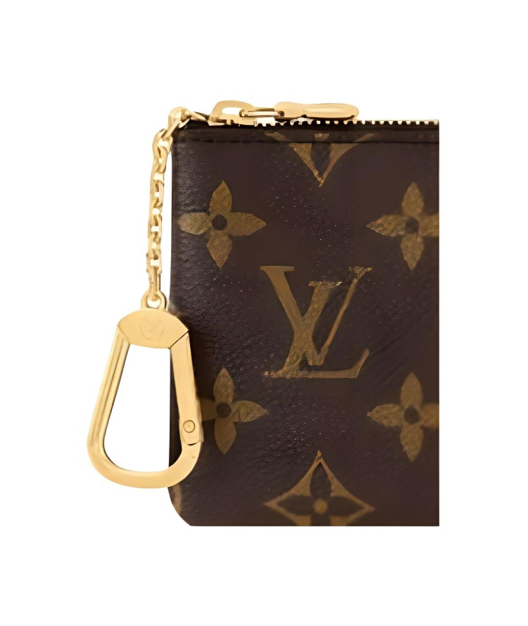 LOUIS VUITTON Коричневый кошелек, фото 5
