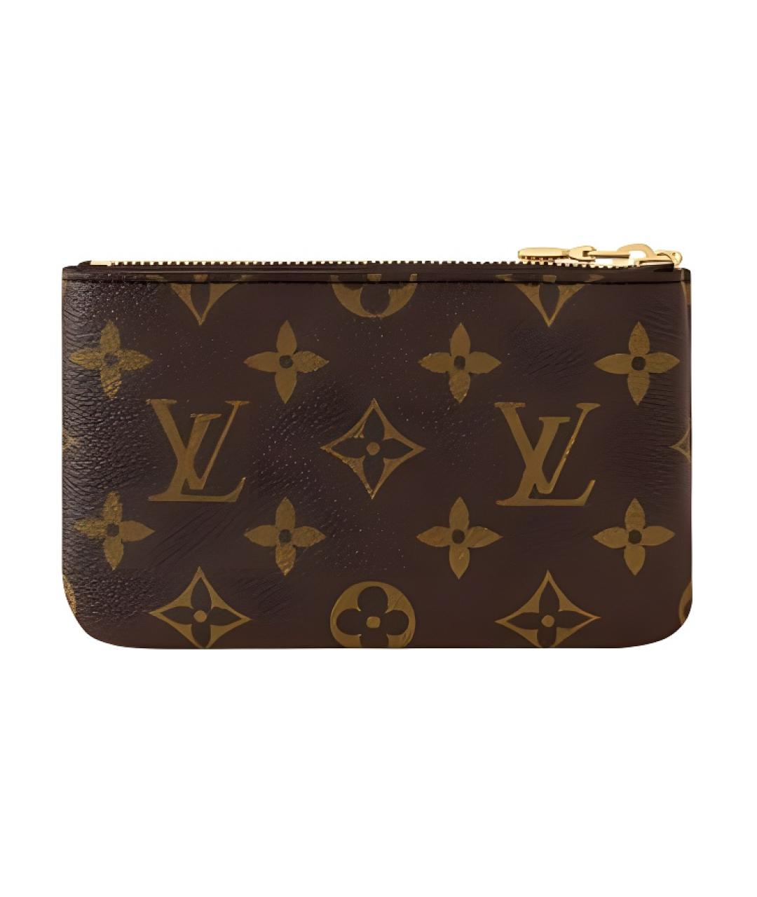 LOUIS VUITTON Коричневый кошелек, фото 3