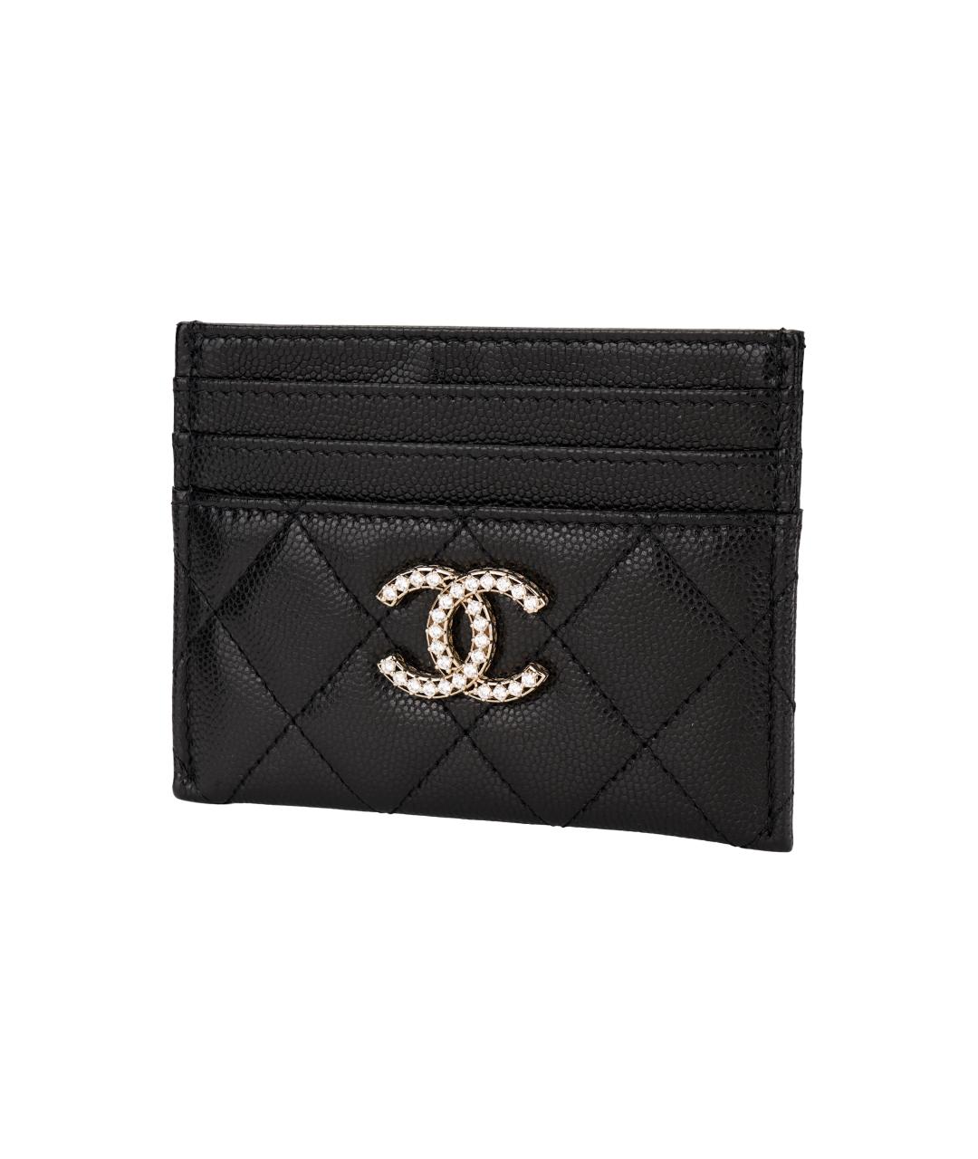 CHANEL Черный кожаный кардхолдер, фото 2