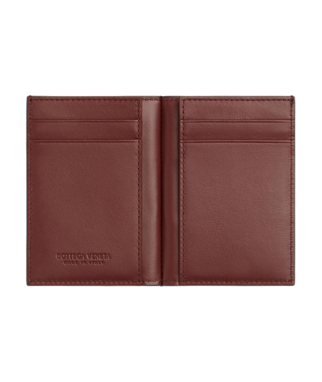 BOTTEGA VENETA Черный кожаный кардхолдер, фото 3