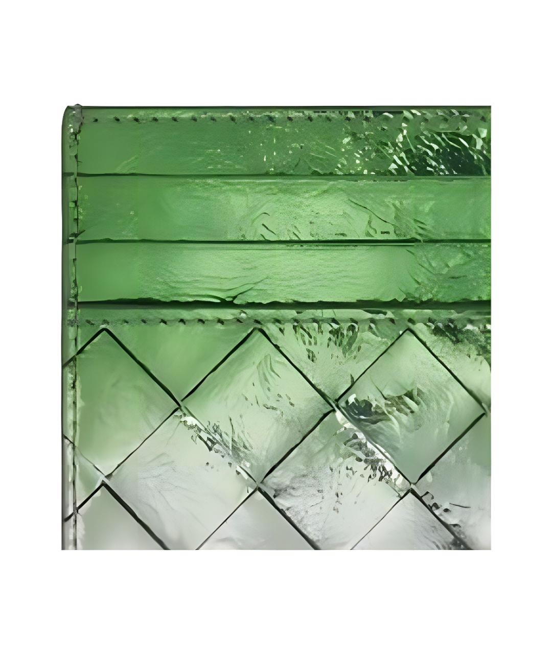 BOTTEGA VENETA Зеленый кожаный кардхолдер, фото 4