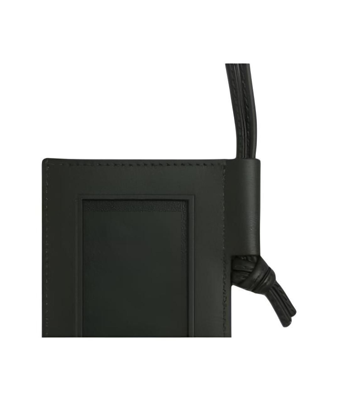 BOTTEGA VENETA Зеленый кожаный кардхолдер, фото 3