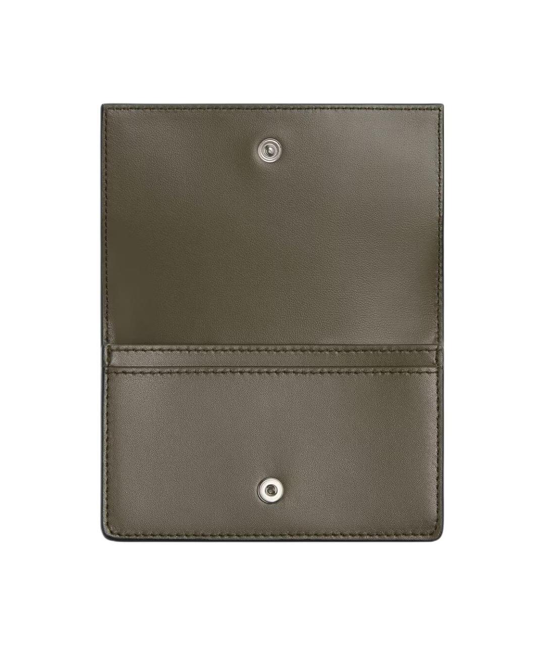 BOTTEGA VENETA Черный кожаный кардхолдер, фото 2