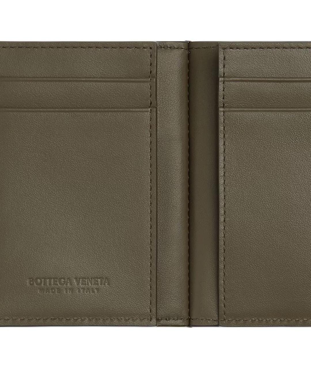 BOTTEGA VENETA Черный кожаный кардхолдер, фото 4