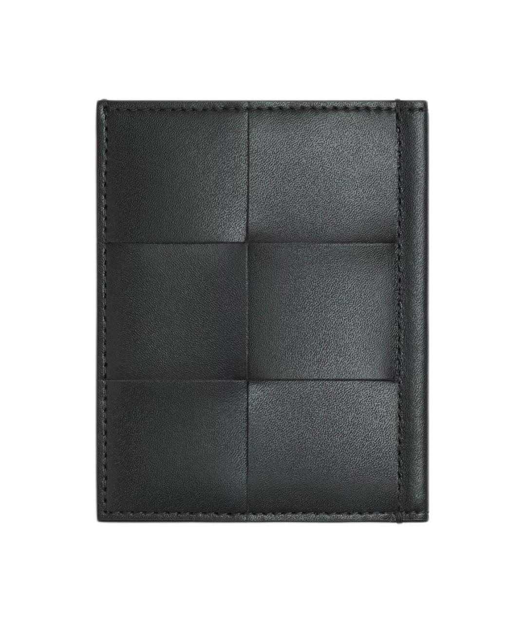 BOTTEGA VENETA Черный кожаный кардхолдер, фото 2