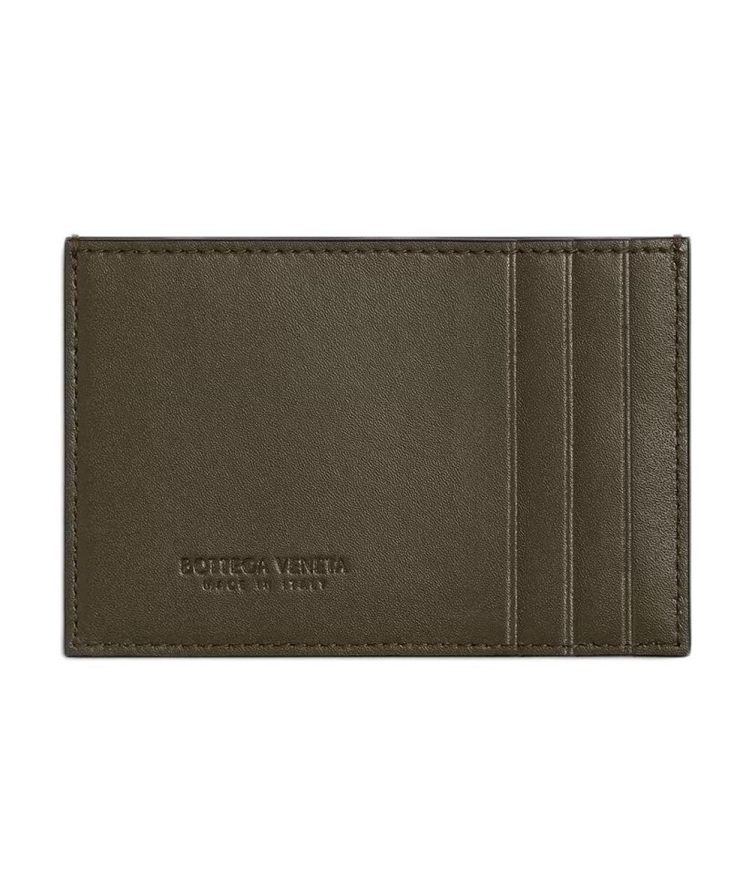 BOTTEGA VENETA Черный кожаный кардхолдер, фото 2