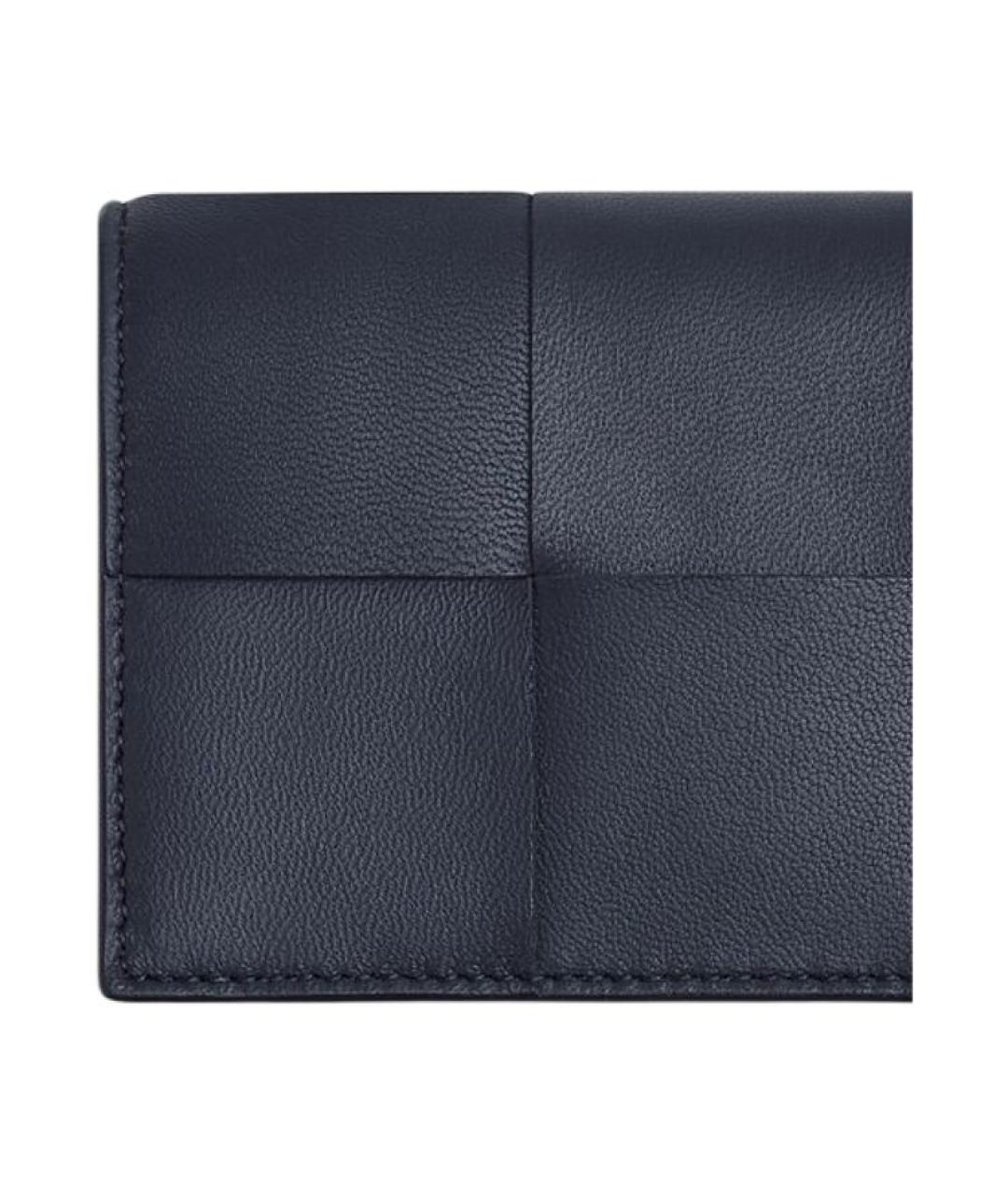 BOTTEGA VENETA Темно-синий кожаный кардхолдер, фото 4