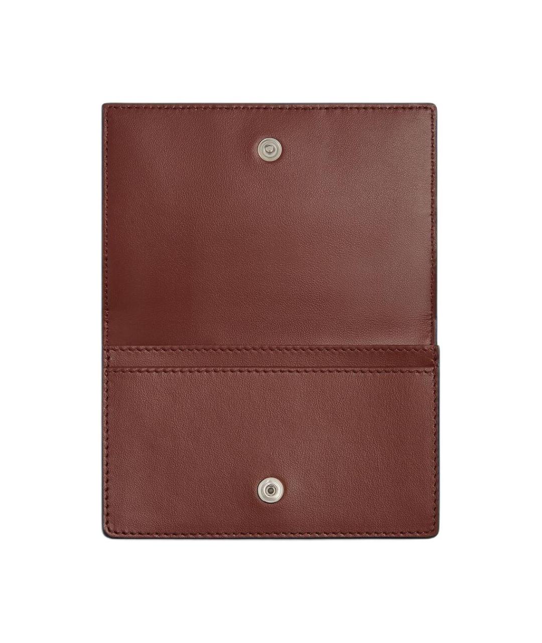 BOTTEGA VENETA Темно-синий кожаный кардхолдер, фото 2