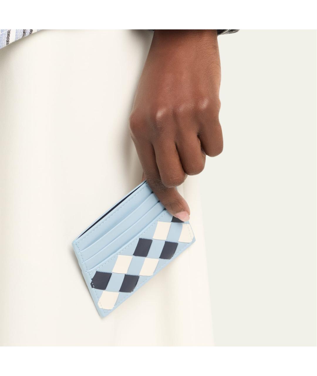 BOTTEGA VENETA Голубой кардхолдер, фото 5