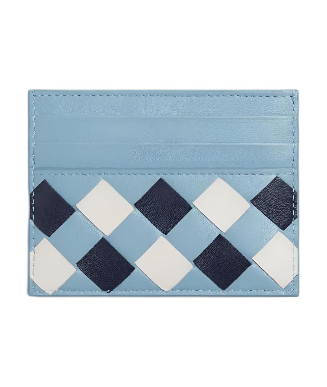 BOTTEGA VENETA Голубой кардхолдер, фото 1