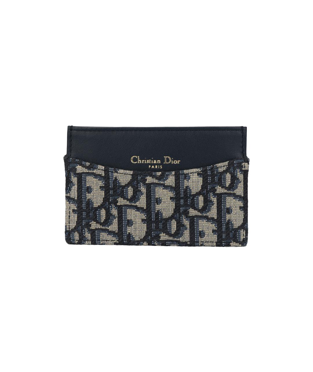 CHRISTIAN DIOR Темно-синий кардхолдер, фото 1