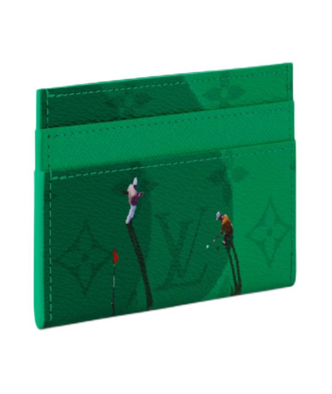 LOUIS VUITTON Зеленый кардхолдер, фото 2