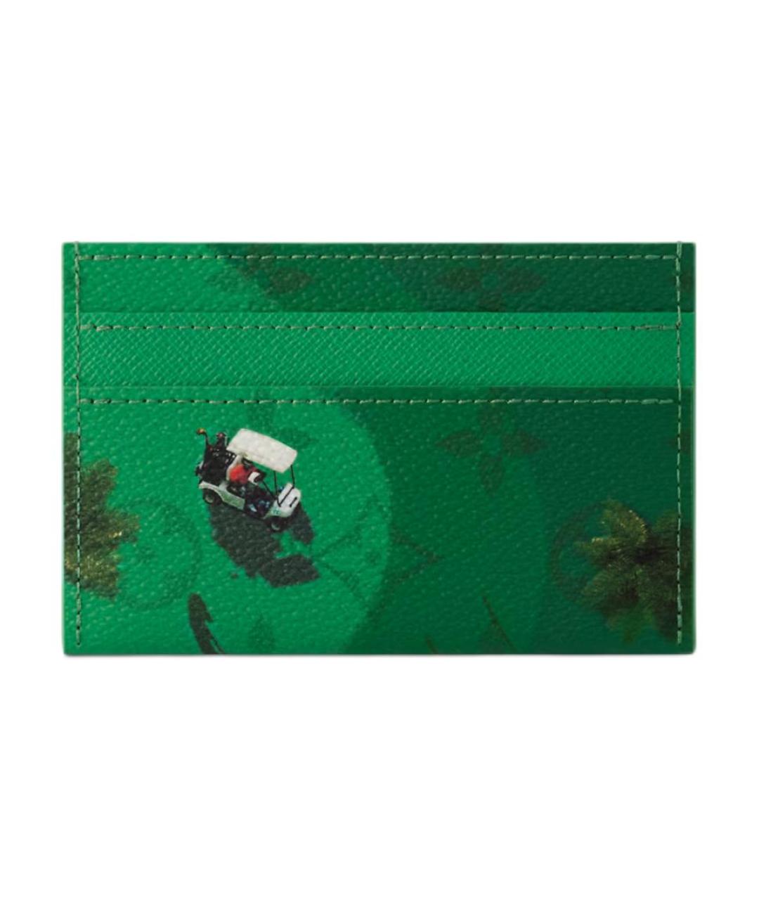LOUIS VUITTON Зеленый кардхолдер, фото 3