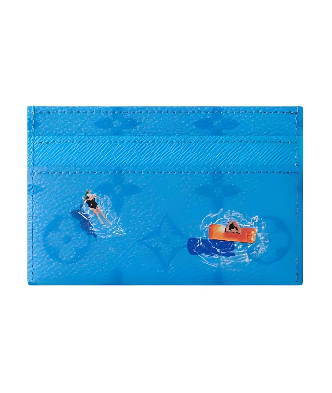 LOUIS VUITTON Синий кардхолдер, фото 4