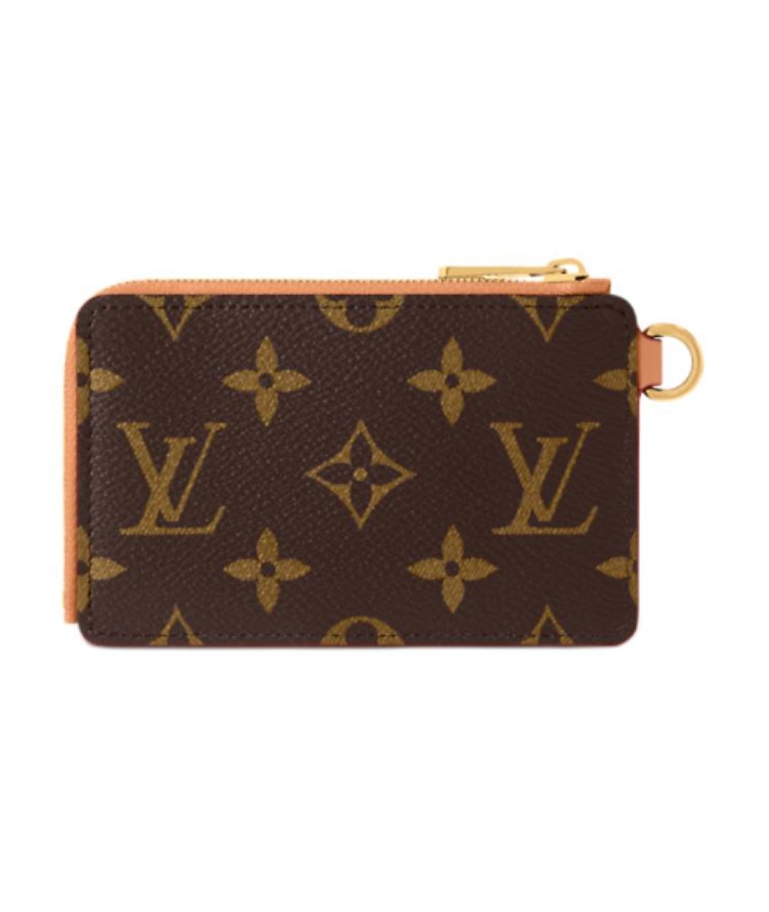 LOUIS VUITTON Коричневый кардхолдер, фото 4