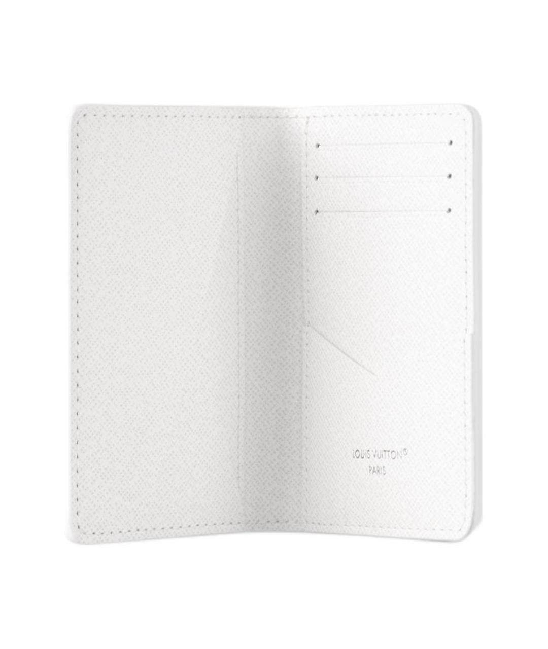 LOUIS VUITTON Белый кожаный кошелек, фото 4