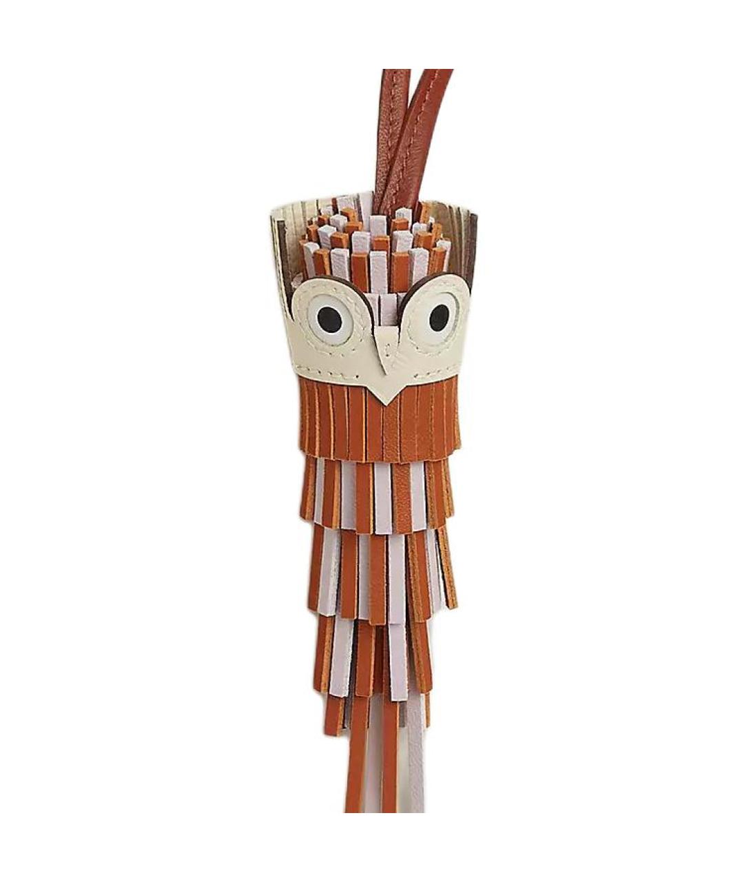 HERMES Коричневый брелок, фото 3