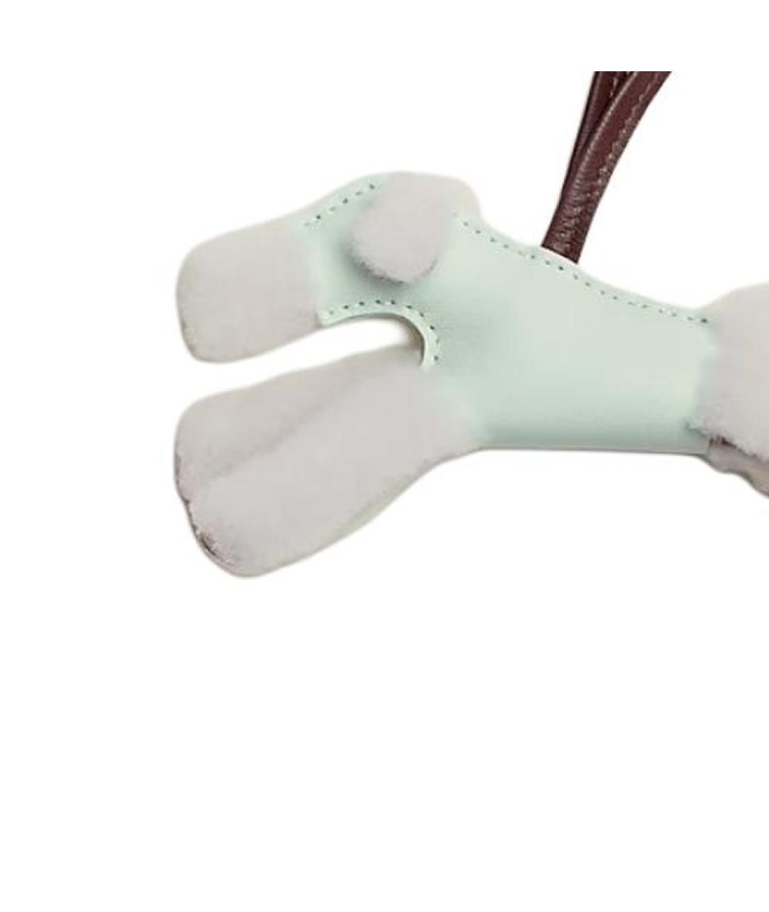 HERMES Бежевый брелок, фото 3