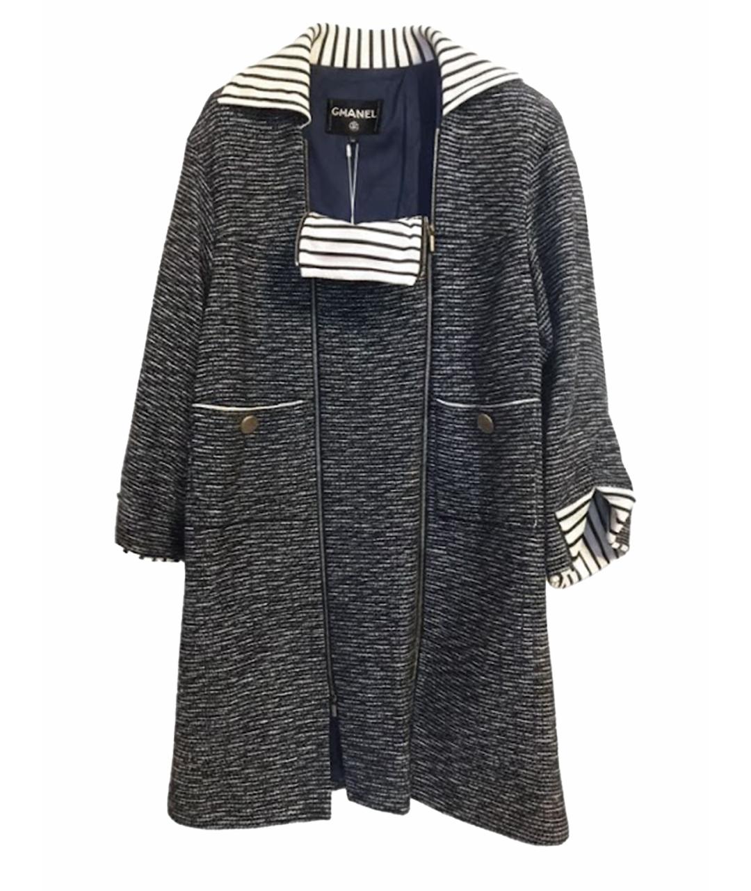 CHANEL Мульти твидовый жакет/пиджак, фото 1