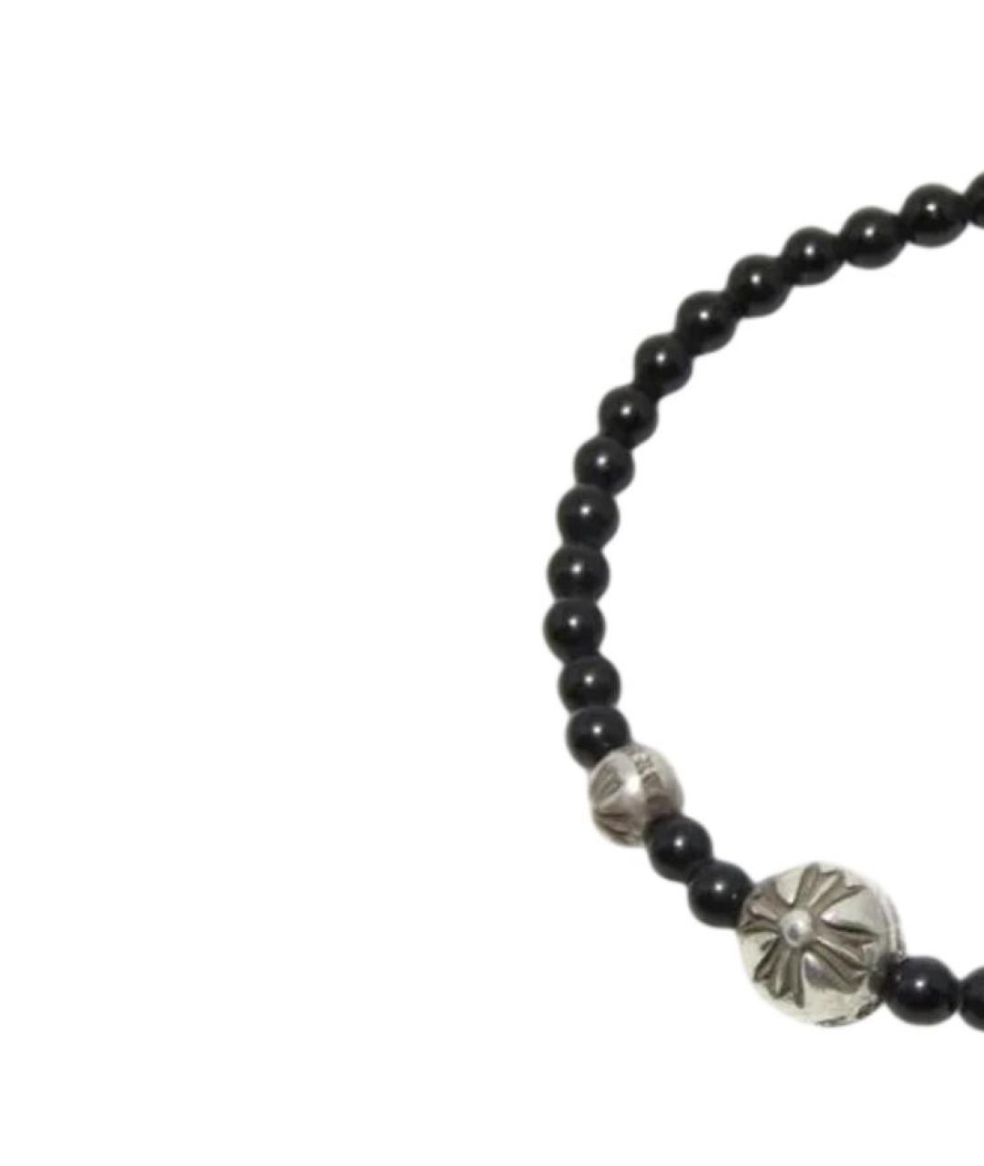 CHROME HEARTS Черный серебряный браслет, фото 2