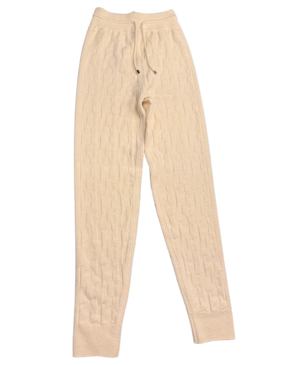 HERMES Бежевые шерстяные кюлоты, фото 1