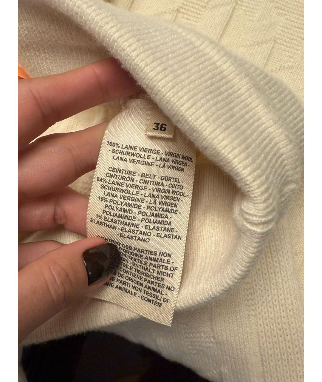 HERMES Бежевые шерстяные кюлоты, фото 4