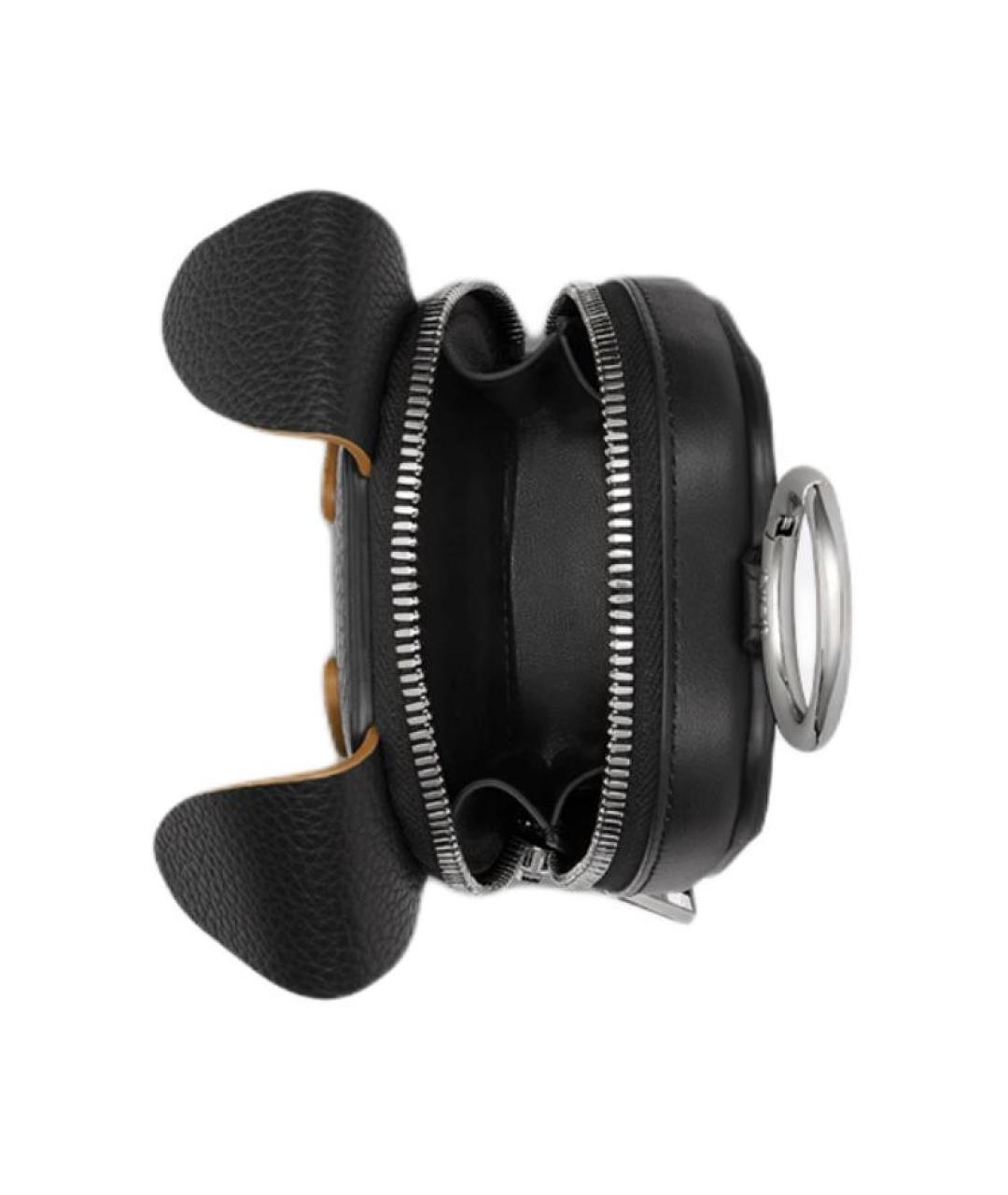 CHRISTIAN DIOR Черный кожаный кошелек, фото 1