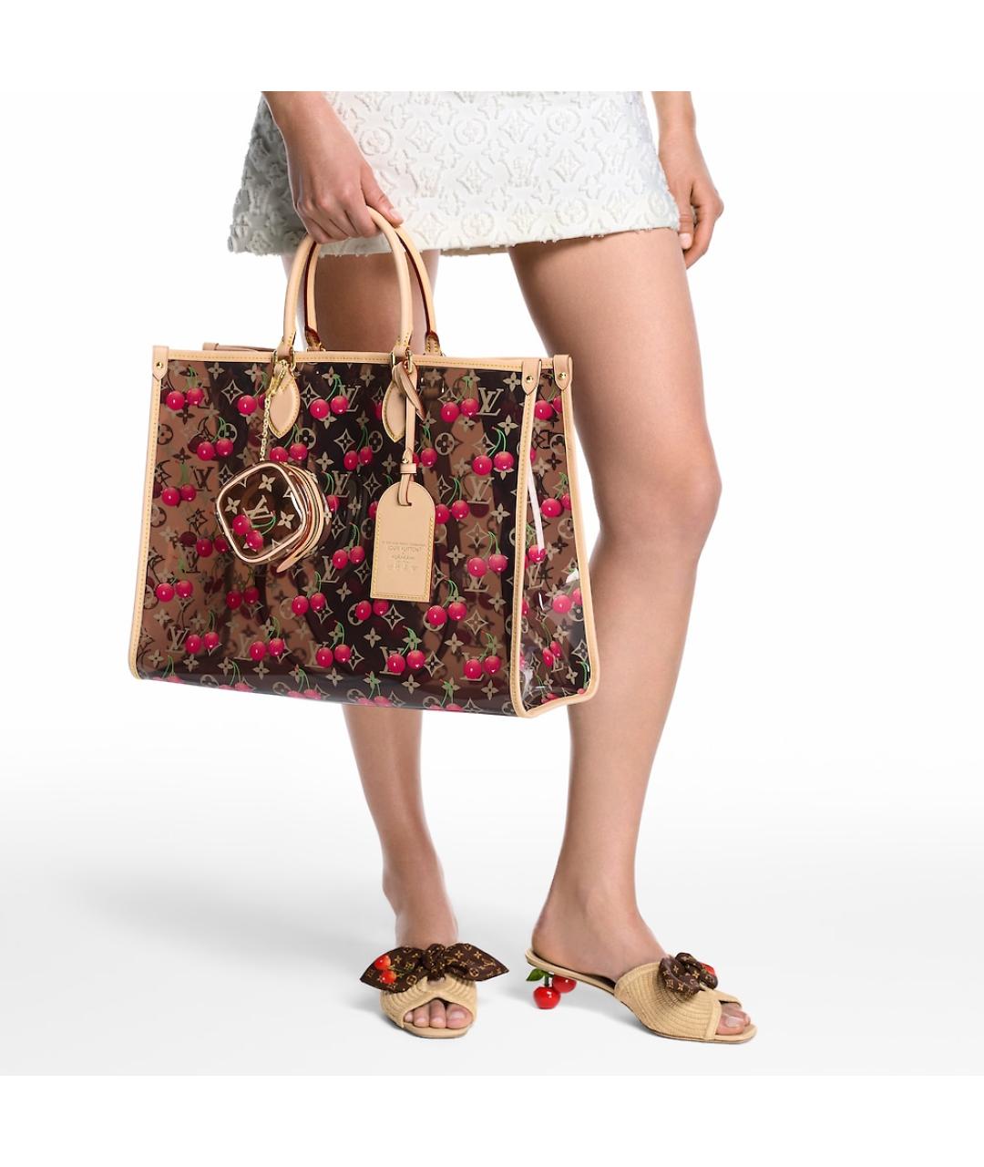 LOUIS VUITTON Коричневый кошелек, фото 6