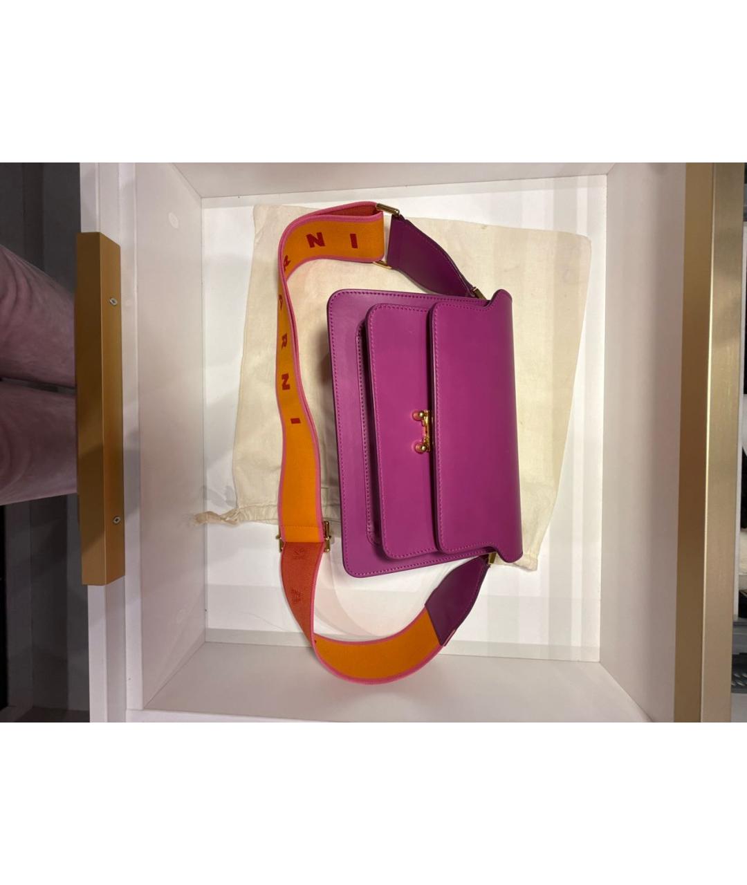 MARNI Фуксия сумка через плечо, фото 5