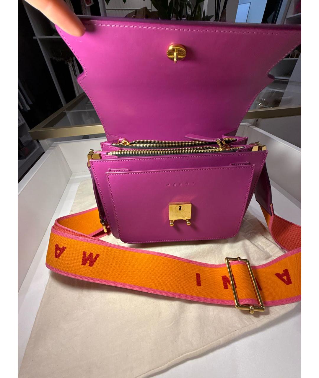 MARNI Фуксия сумка через плечо, фото 3