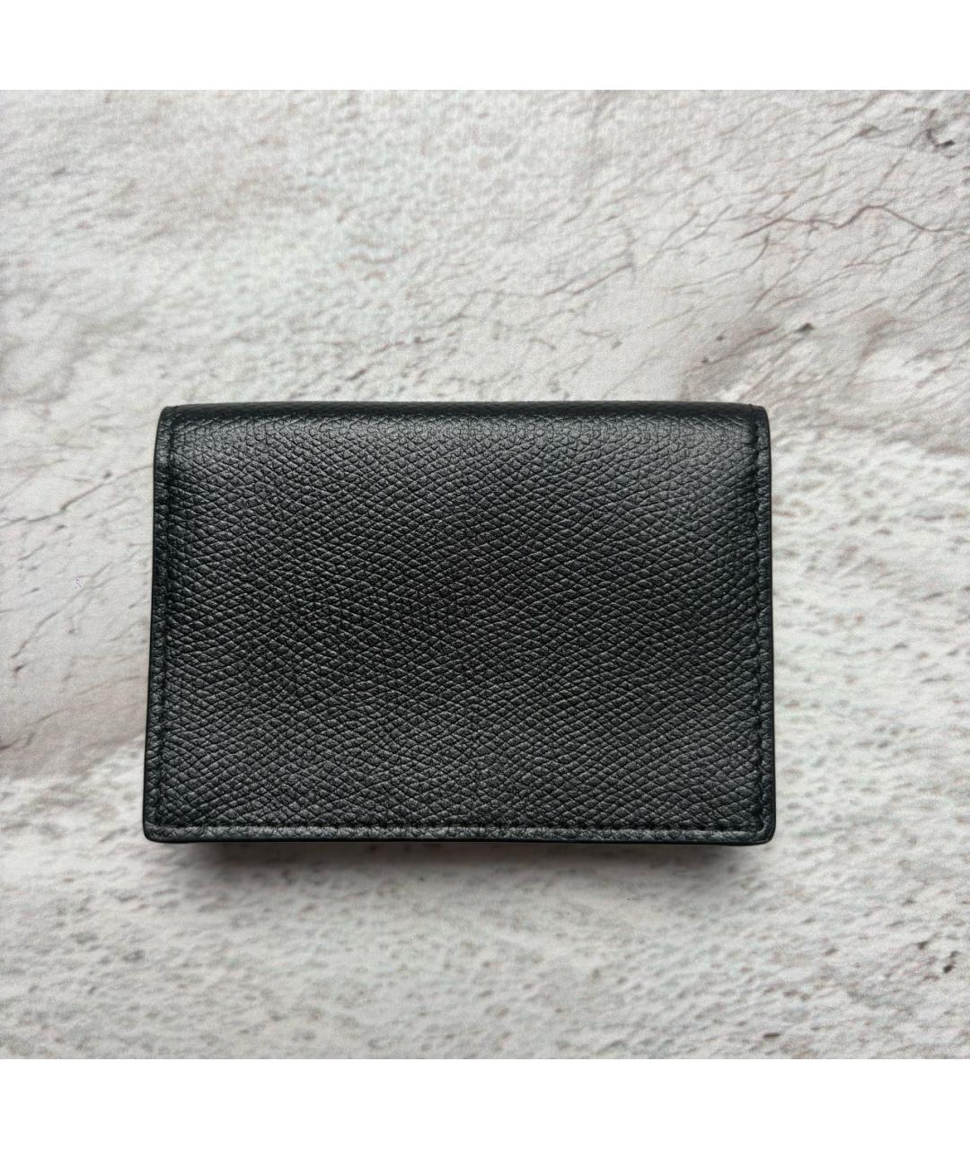 BURBERRY Черный кожаный кардхолдер, фото 2