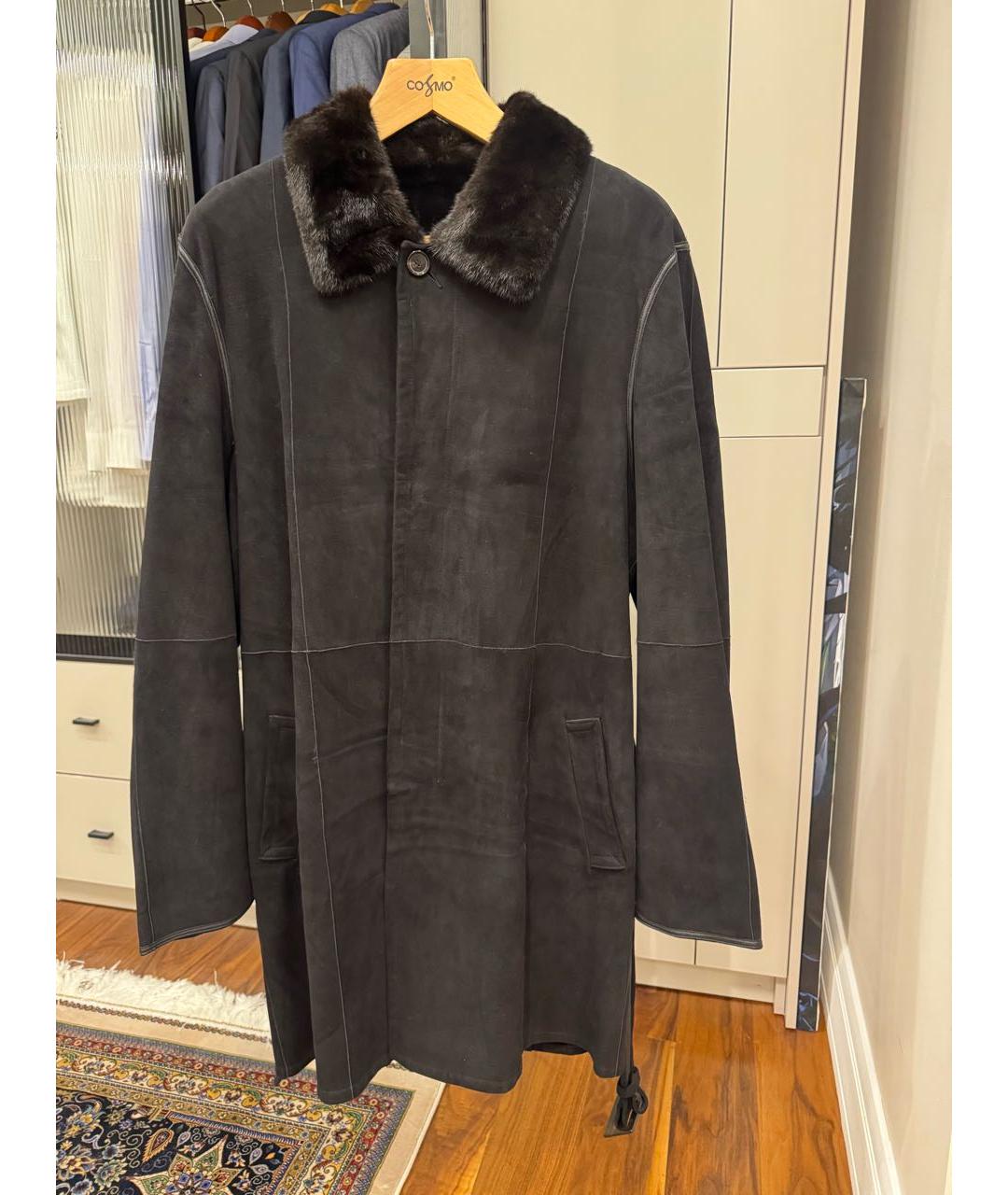 BRIONI Коричневая меховая дубленка/шуба, фото 9