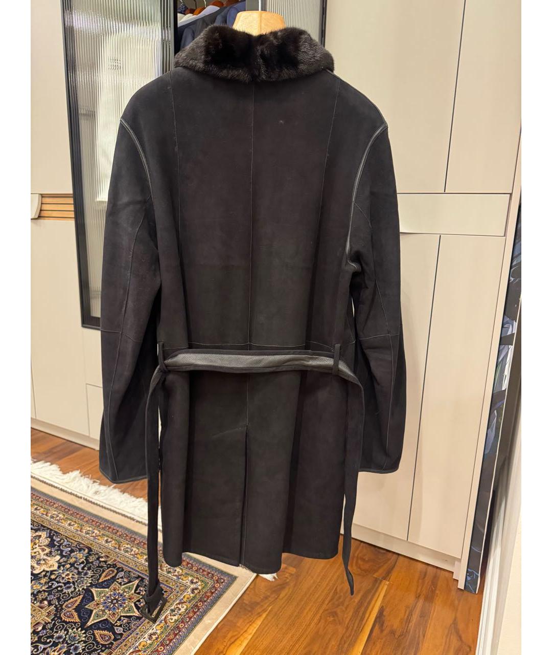 BRIONI Коричневая меховая дубленка/шуба, фото 2