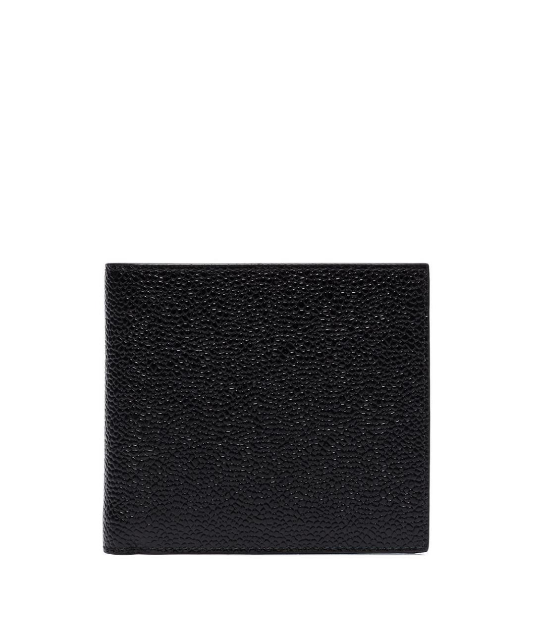 THOM BROWNE Черный кожаный кошелек, фото 1