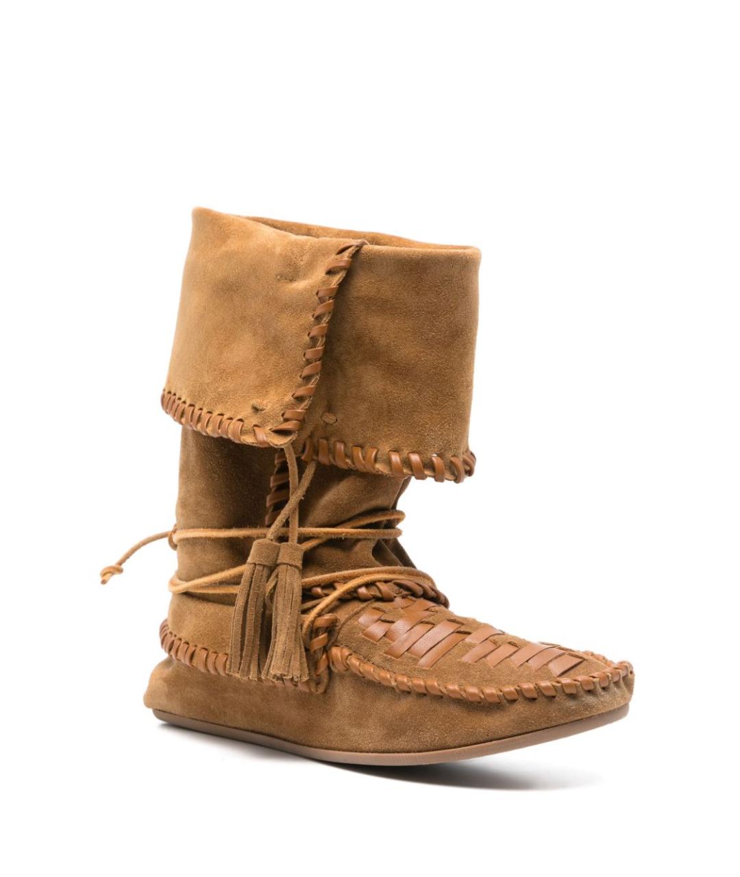 ISABEL MARANT Коричневые замшевые сапоги, фото 3