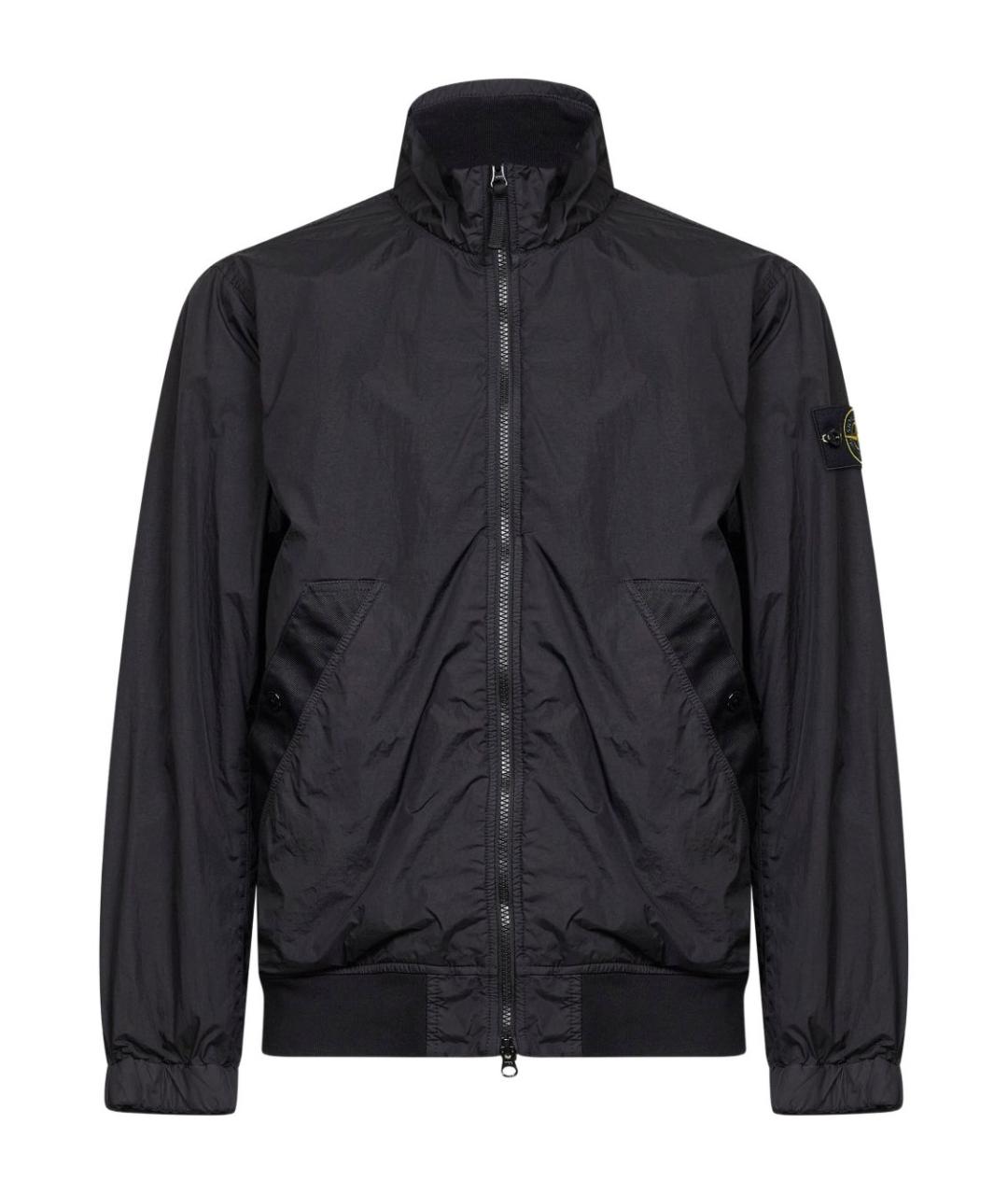 STONE ISLAND Черная полиамидовая куртка, фото 1