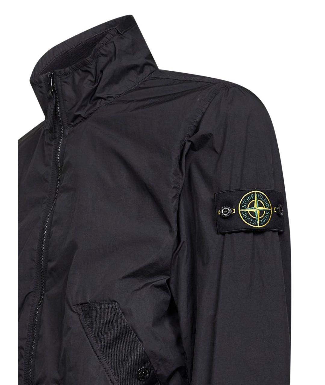 STONE ISLAND Черная полиамидовая куртка, фото 3