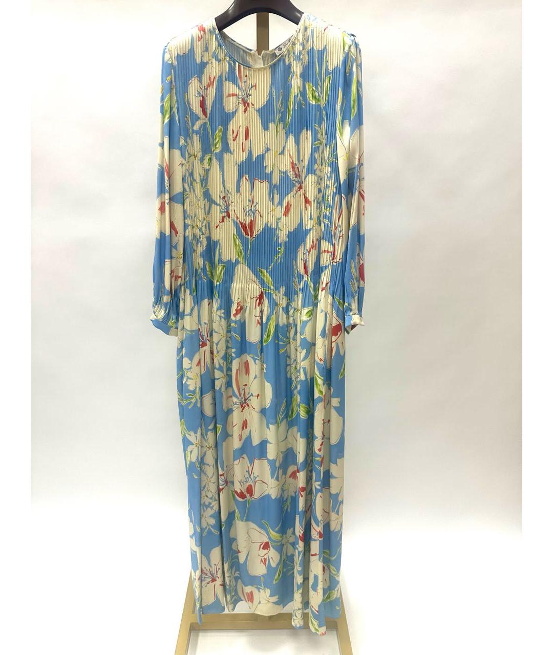 LORO PIANA Мульти шелковое повседневное платье, фото 5