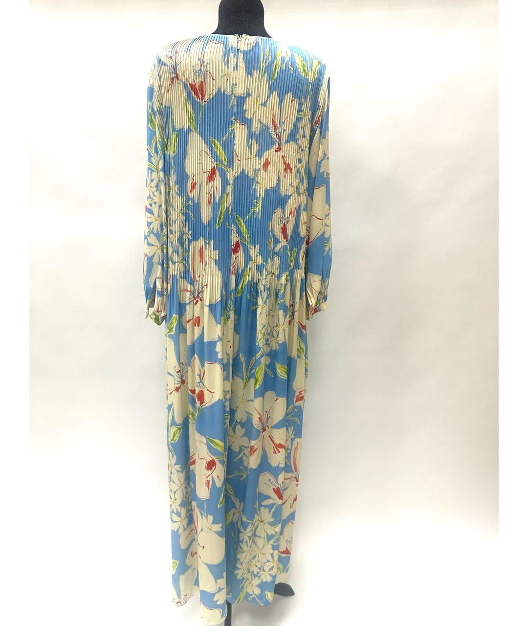 LORO PIANA Мульти шелковое повседневное платье, фото 2