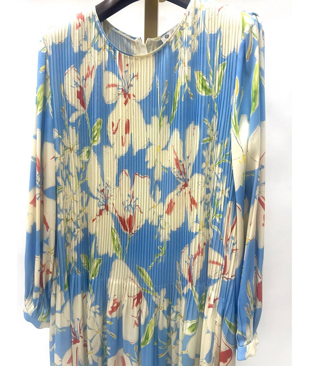 LORO PIANA Мульти шелковое повседневное платье, фото 6