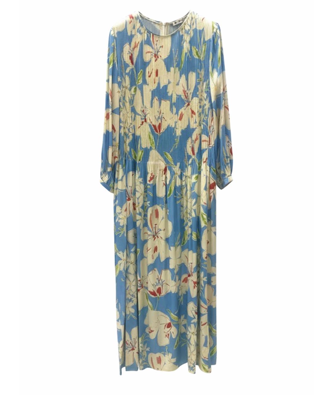 LORO PIANA Мульти шелковое повседневное платье, фото 1